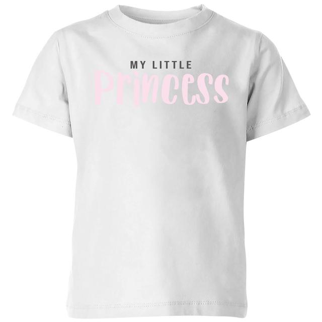 My Little Princess Kids' T-Shirt - White - 9-10 Jahre - Weiß on Productcaster.