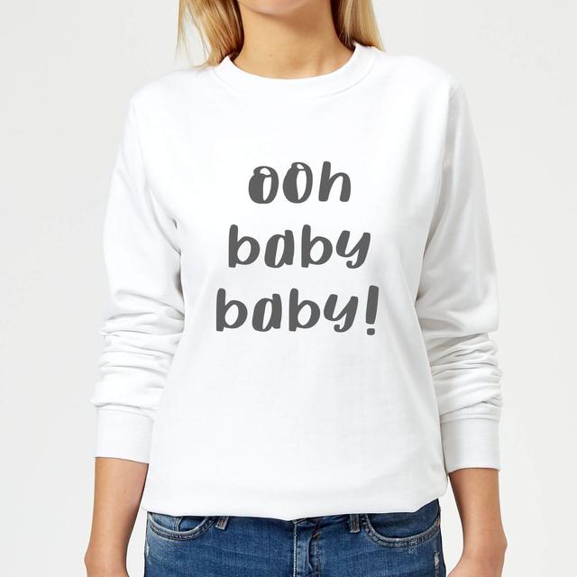 Ooh Baby Baby Women's Sweatshirt - White - M - Weiß on Productcaster.