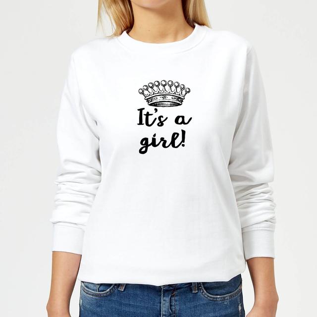 It's A Girl Women's Sweatshirt - White - XXL - Weiß on Productcaster.