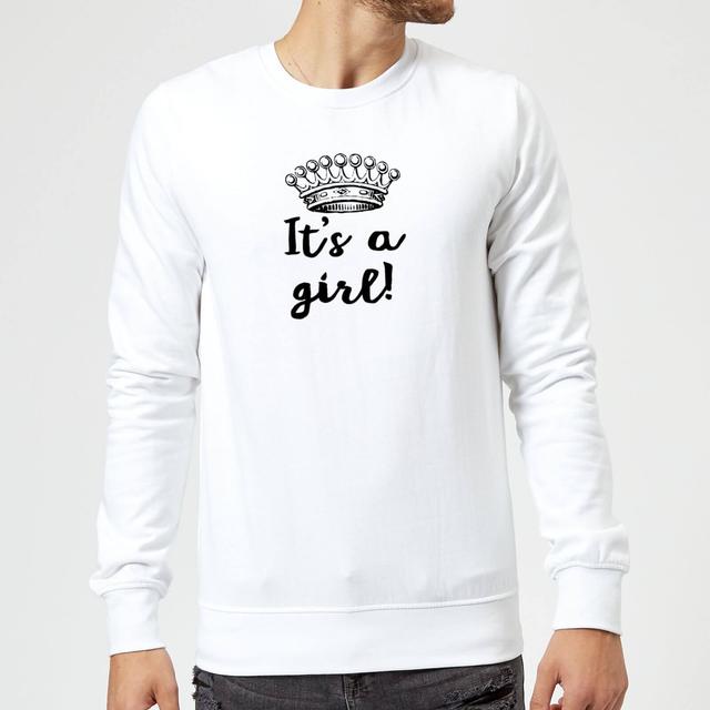 It's A Girl Sweatshirt - White - L - Weiß on Productcaster.