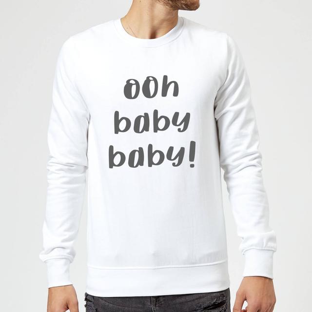 Ooh Baby Baby Sweatshirt - White - M - Weiß on Productcaster.