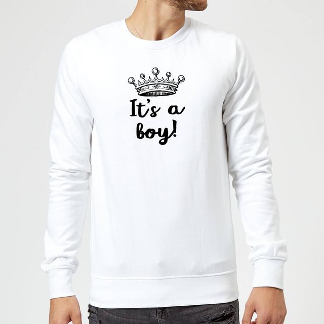 It's A Boy Sweatshirt - White - XXL - Weiß on Productcaster.