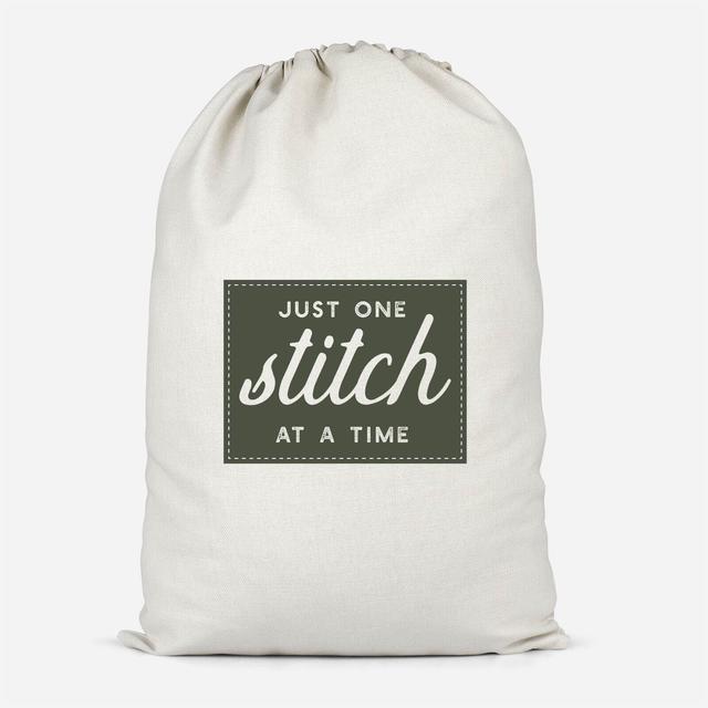 Just One Stitch At A Time Cotton Storage Bag - Klein on Productcaster.