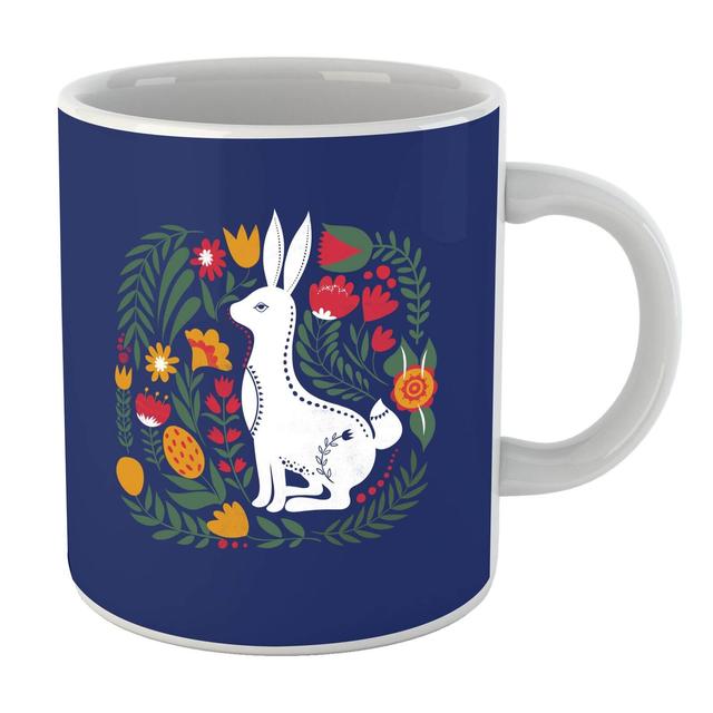 Scandi Rabbit Pattern Mug on Productcaster.