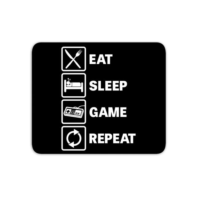 Eat Sleep Game Repeat Mouse Mat on Productcaster.