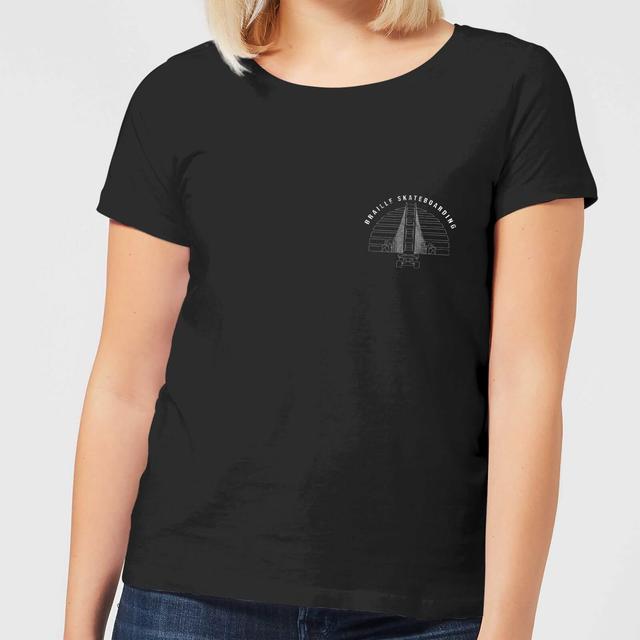 Braille Skateboarding Limited Edition Bridge Sunset Pocket Women's T-Shirt - Black - S on Productcaster.