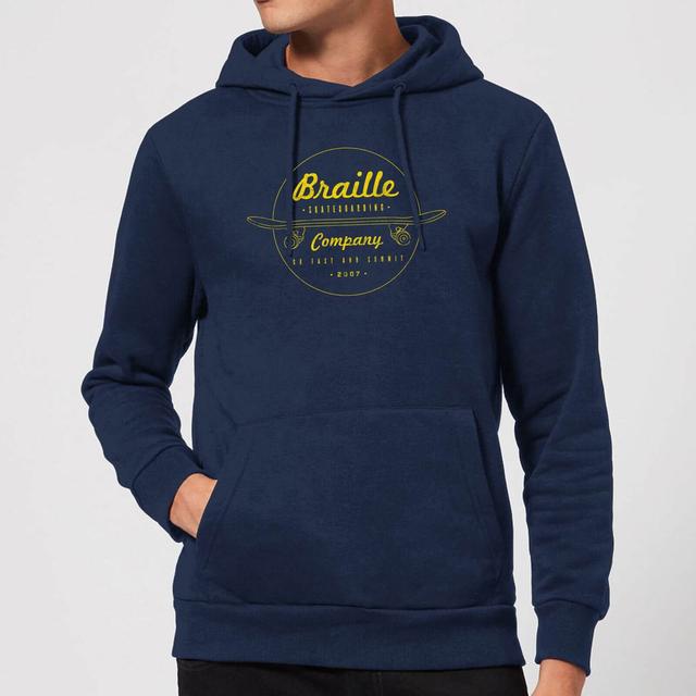 Limited Edition Braille Skate Company Hoodie - Navy - XL on Productcaster.