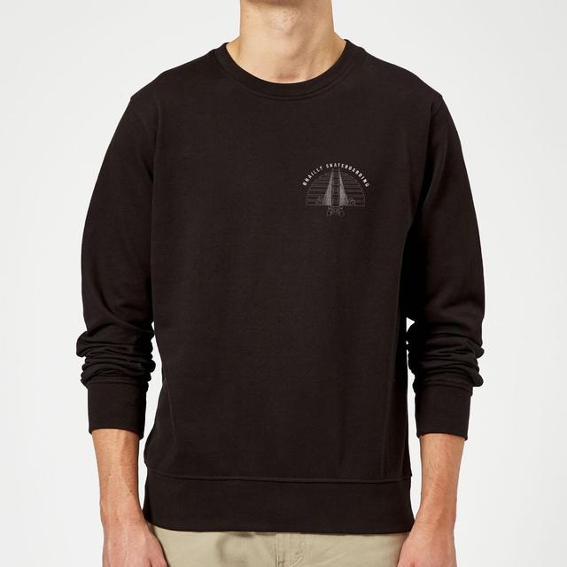 Braille Skateboarding Bridge Sunset Pocket Sweatshirt - Black - XXL on Productcaster.