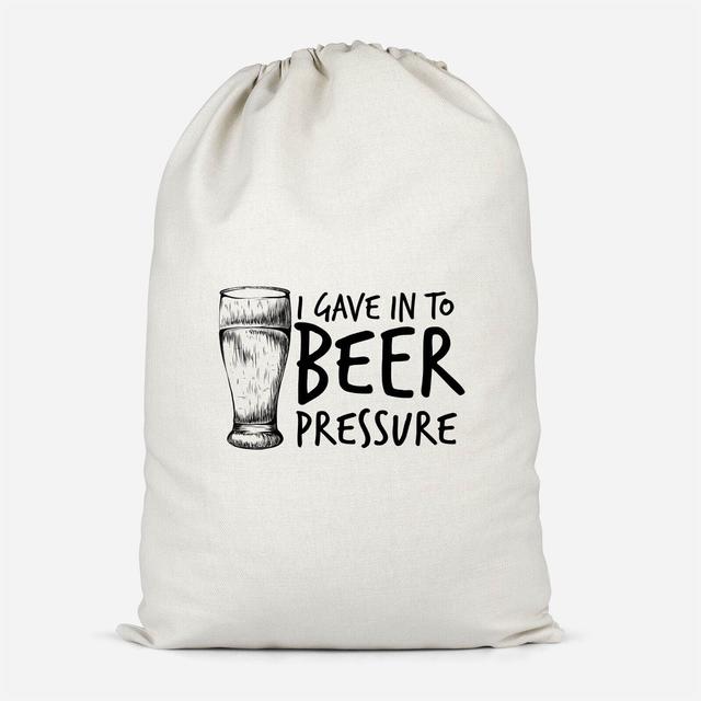 Beer Pressure Cotton Storage Bag - Groß on Productcaster.