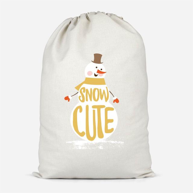 Christmas Snow Cute Snowman Cotton Storage Bag - Klein on Productcaster.