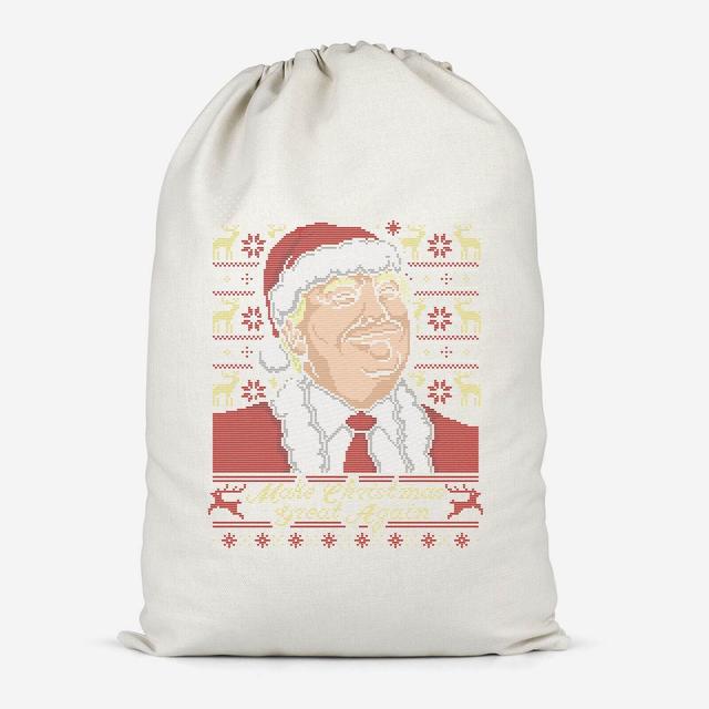 Make Christmas Great Again Cotton Storage Bag - Groß on Productcaster.