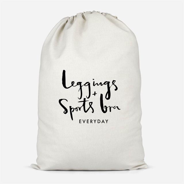 Leggings And Sports Bra Every Day Cotton Storage Bag - Large on Productcaster.