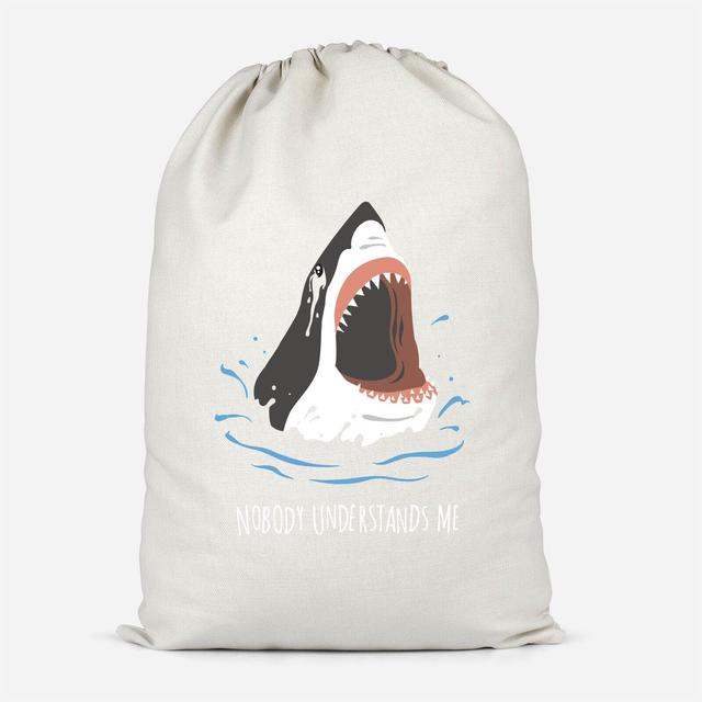 Sharks Nobody Understands Me Cotton Storage Bag - Groß on Productcaster.