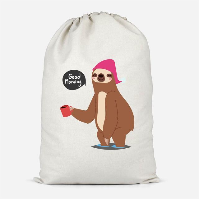 Sloth Good Morning Cotton Storage Bag - Small on Productcaster.