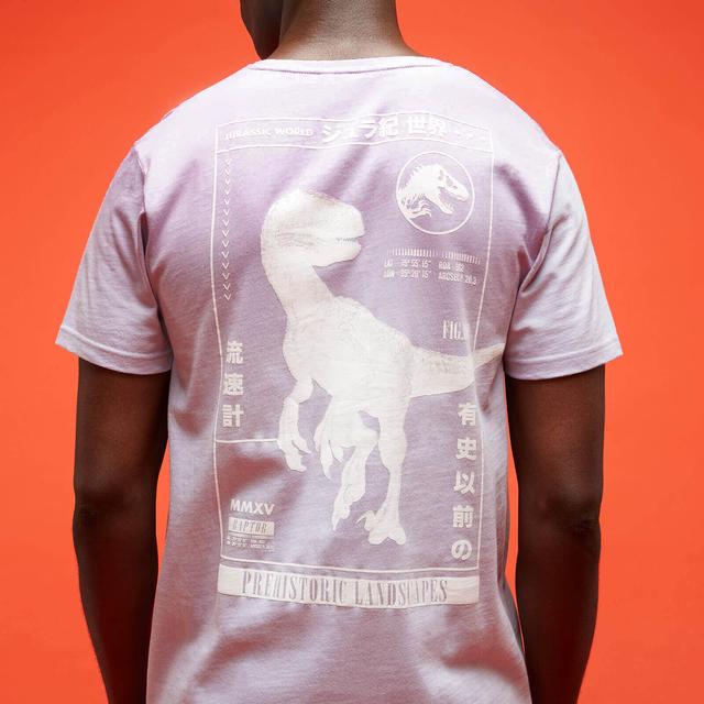 Jurassic Park Primal Raptor Stats t-shirt - Lila - S on Productcaster.