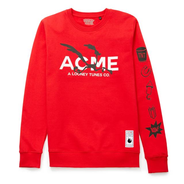 Sudadera ACME Looney Tunes Correcaminos Silueta - Rojo - XXL on Productcaster.