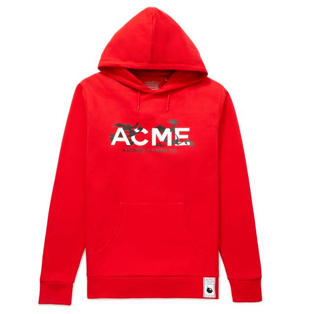 Sudadera capucha ACME Looney Tunes Persecución - Rojo - XL - Rojo on Productcaster.