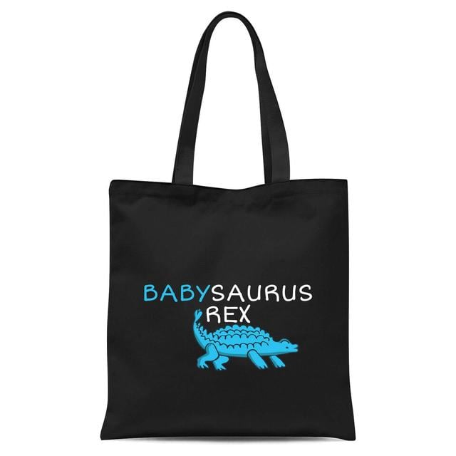 Babysaurus Rex Tote Bag - Black on Productcaster.