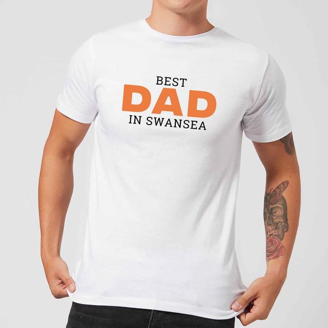 Best Dad In Swansea Men's T-Shirt - White - 5XL - Weiß on Productcaster.