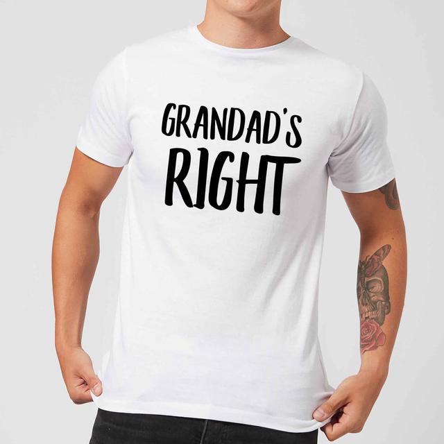 Grandad's Right Men's T-Shirt - White - 5XL - Weiß on Productcaster.