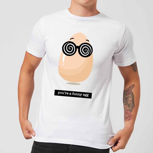 You're A Funny Egg Men's T-Shirt - White - 5XL - Weiß on Productcaster.