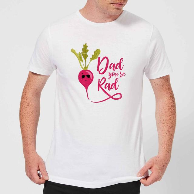 Dad You're Rad Men's T-Shirt - White - S - Weiß on Productcaster.