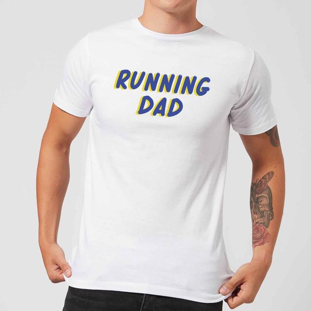 Running Dad Men's T-Shirt - White - XXL - Weiß on Productcaster.