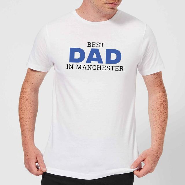 Best Dad In Manchester Men's T-Shirt - White - XL - Weiß on Productcaster.