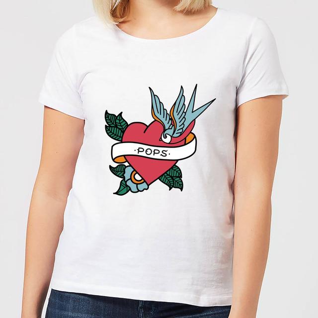 Pops Heart Women's T-Shirt - White - S - Weiß on Productcaster.