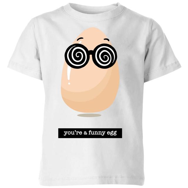 You're A Funny Egg Kids' T-Shirt - White - 3-4 Jahre - Weiß on Productcaster.