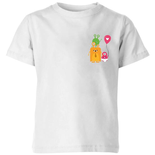 Monster Family Kids' T-Shirt - White - 9-10 Jahre - Weiß on Productcaster.