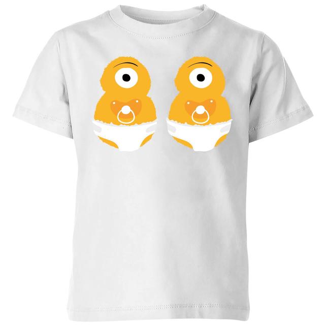 Monster Twins Kids' T-Shirt - White - 9-10 Jahre - Weiß on Productcaster.