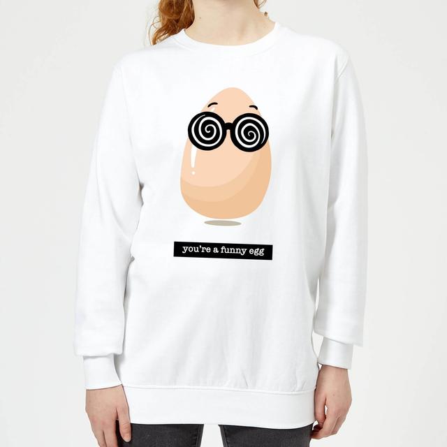 You're A Funny Egg Women's Sweatshirt - White - XL - Weiß on Productcaster.