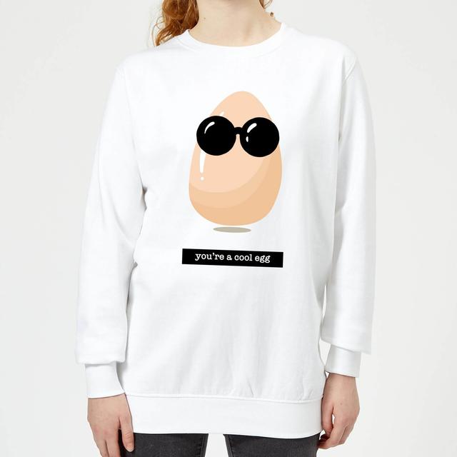 You're A Cool Egg Women's Sweatshirt - White - L - White on Productcaster.