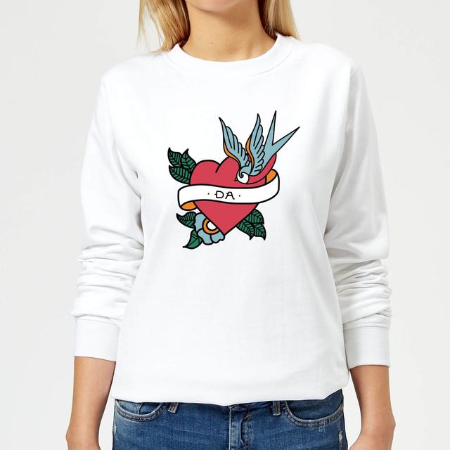 Da Heart Women's Sweatshirt - White - XL on Productcaster.