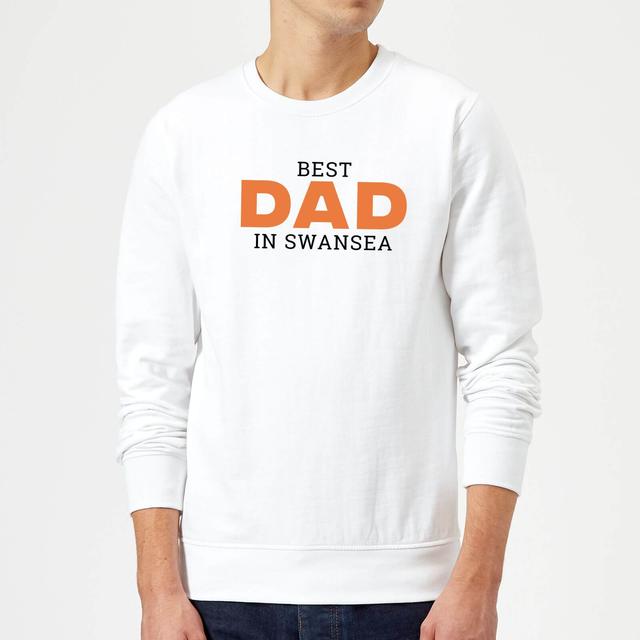 Best Dad In Swansea Sweatshirt - White - XXL - Weiß on Productcaster.