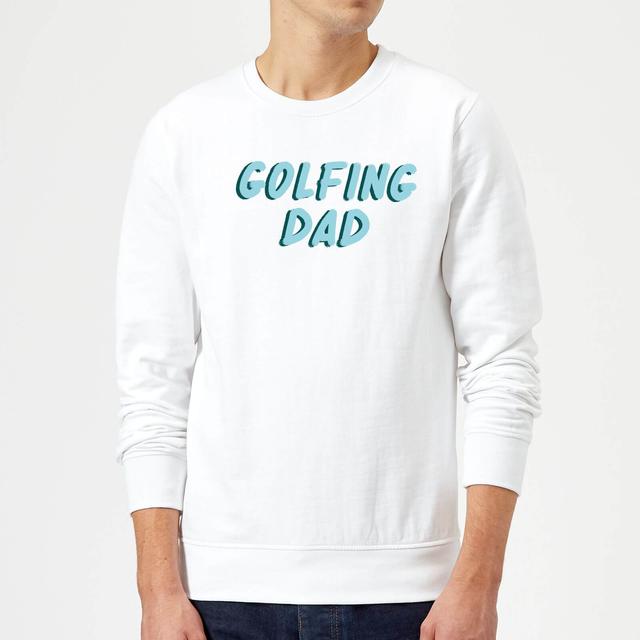 Golfing Dad Sweatshirt - White - M on Productcaster.