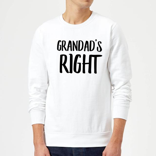 Grandad's Right Sweatshirt - White - XXL - Weiß on Productcaster.