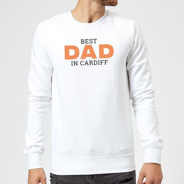 Best Dad In Cardiff Sweatshirt - White - L - Weiß on Productcaster.