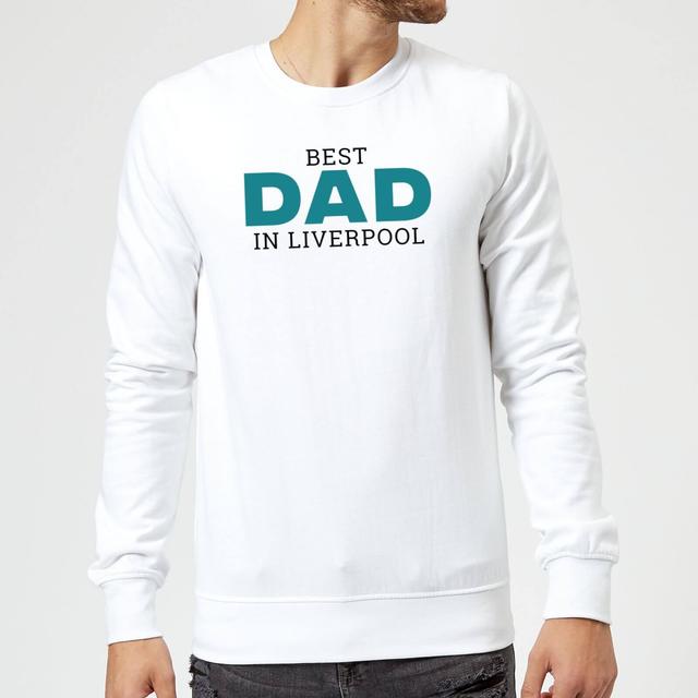 Best Dad In Liverpool Sweatshirt - White - L - Weiß on Productcaster.