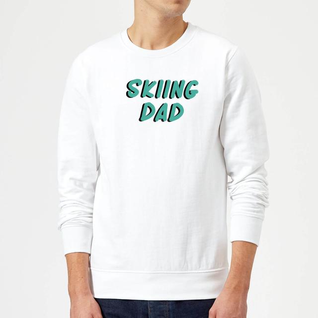 Skiing Dad Sweatshirt - White - M - Weiß on Productcaster.