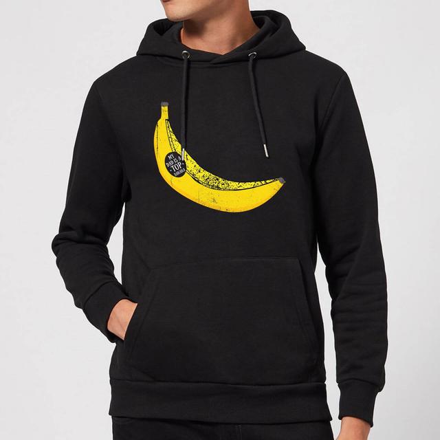 My Dad Is A Top Banana Hoodie - Black - XL on Productcaster.