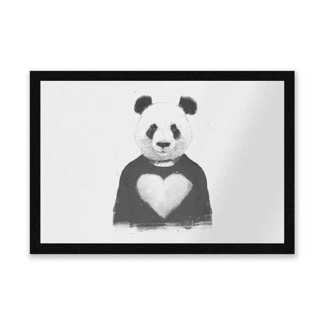 Panda Love Entrance Mat on Productcaster.