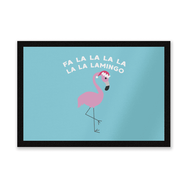 Fa La La La La La La Lamingo Entrance Mat on Productcaster.