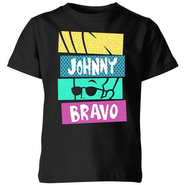 Camiseta Spin-Off Cartoon Network Johnny Bravo 90's Slices - Niño - Negro - 9-10 años - Negro on Productcaster.