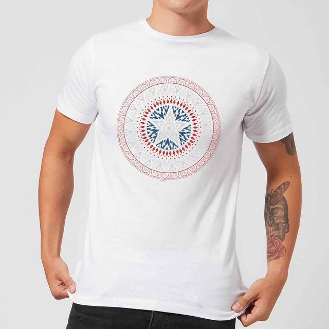 Camiseta Capitán América Oriental Shield para hombre de Marvel - Blanco - M on Productcaster.