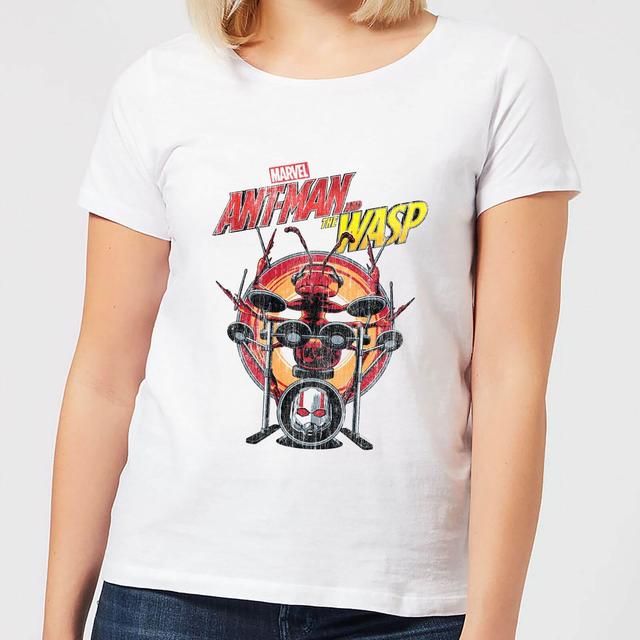 Marvel Drummer Ant Women's T-Shirt - White - M on Productcaster.