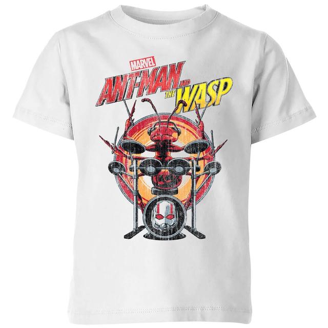 Camiseta para niño Drummer Ant de Marvel - Blanco - 7-8 años on Productcaster.