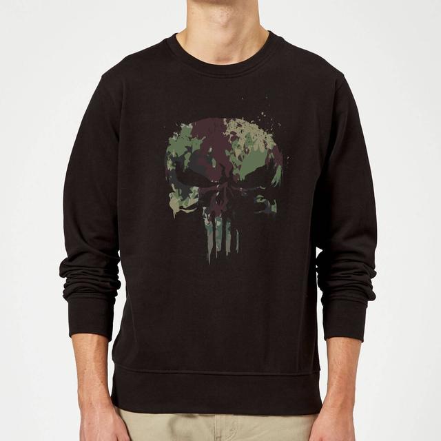 Marvel Camo Skull Sweatshirt - Black - M on Productcaster.