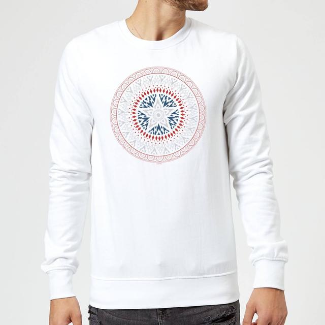 Sudadera con escudo oriental de Capitán América Marvel - Blanco - L on Productcaster.